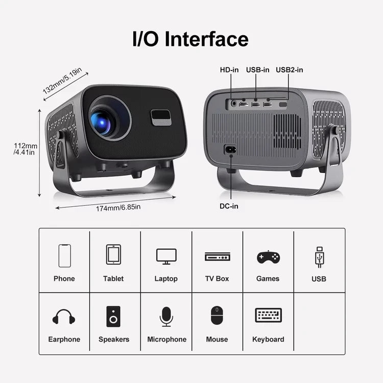 Smart HD Projector 4k